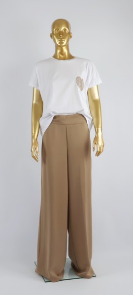 Hose in der Farbe cognac aus der Gold Collection vonLe Streghe