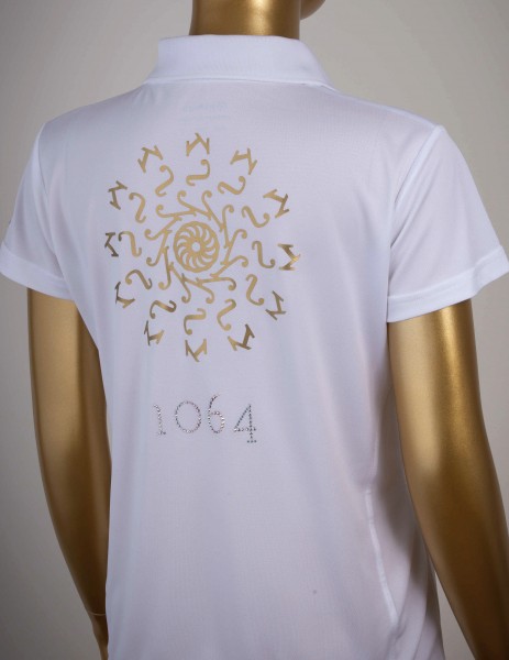 Poloshirt mit Goldprint in verschiedenen Farben