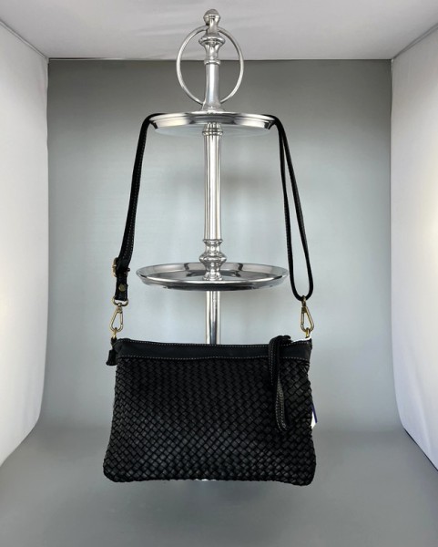 Kleine schwarze Vintagetasche